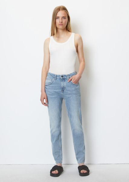 Donna Jeans Multi/Authentic Light Blue Jeans Modello Freja Boyfriend In Cotone Biologico Stretch Imballaggio